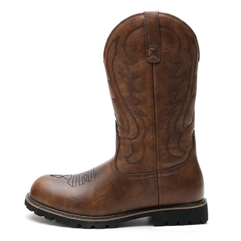 Embroidery Designer - Fashion Designer Goth Men's Cowboy Boots