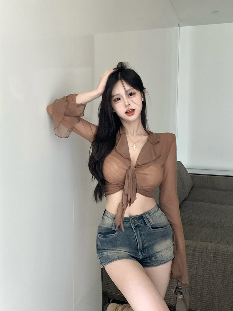Embroidery Online - Long Flare Sleeve Blouses for Women