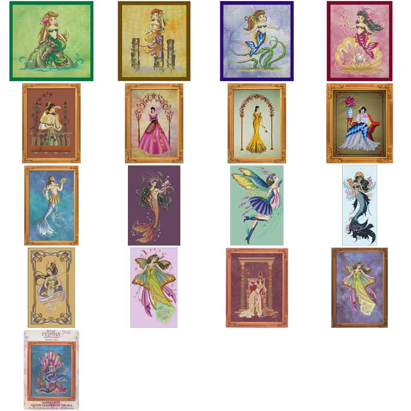 Embroidery X Stitch - BF undersea goddess counted 16CT 14CT