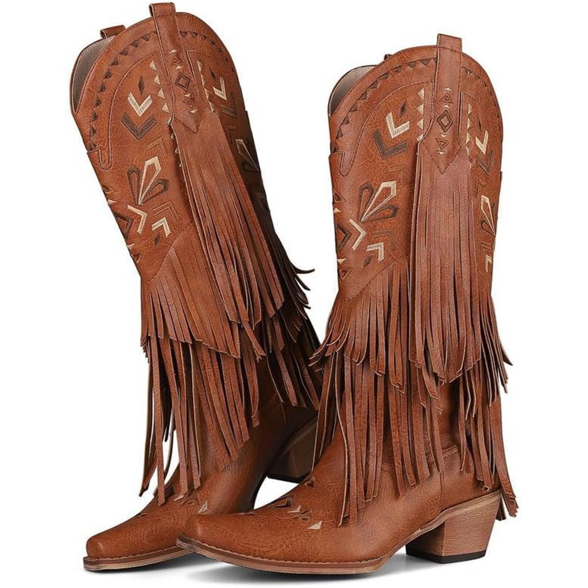 Embroidery Designer - Women's Mid-calf Boots Retro Western Cowboy