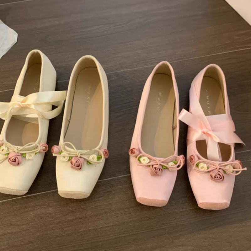 Women Flats Bow Marie Janes Sh - огляд і ціна Embroidery Designer