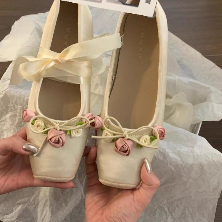 Women Flats Bow Marie Janes Sh - огляд і ціна Embroidery Designer