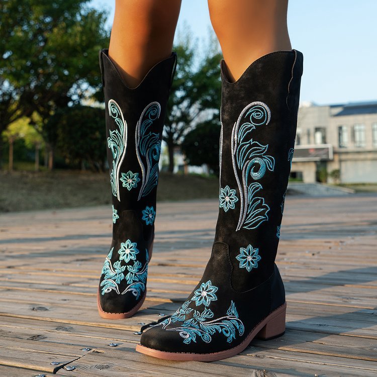 Retro Women Boot Fashion Women - огляд і ціна Embroidery Designer