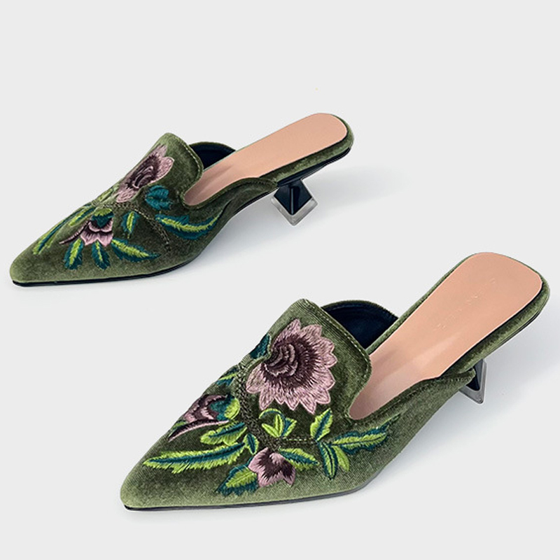 Embroidery Velour Women Shoes  - огляд і ціна Embroidery Designer
