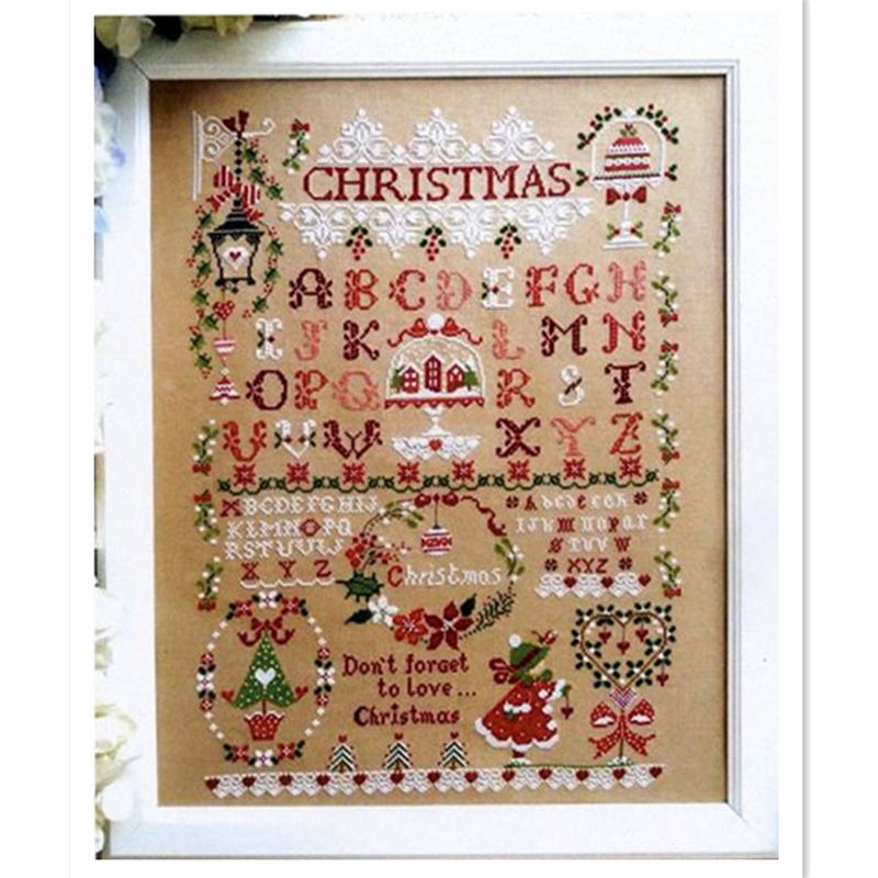 Christmas girl cross stitch ki - огляд і ціна Embroidery Xmas Designs