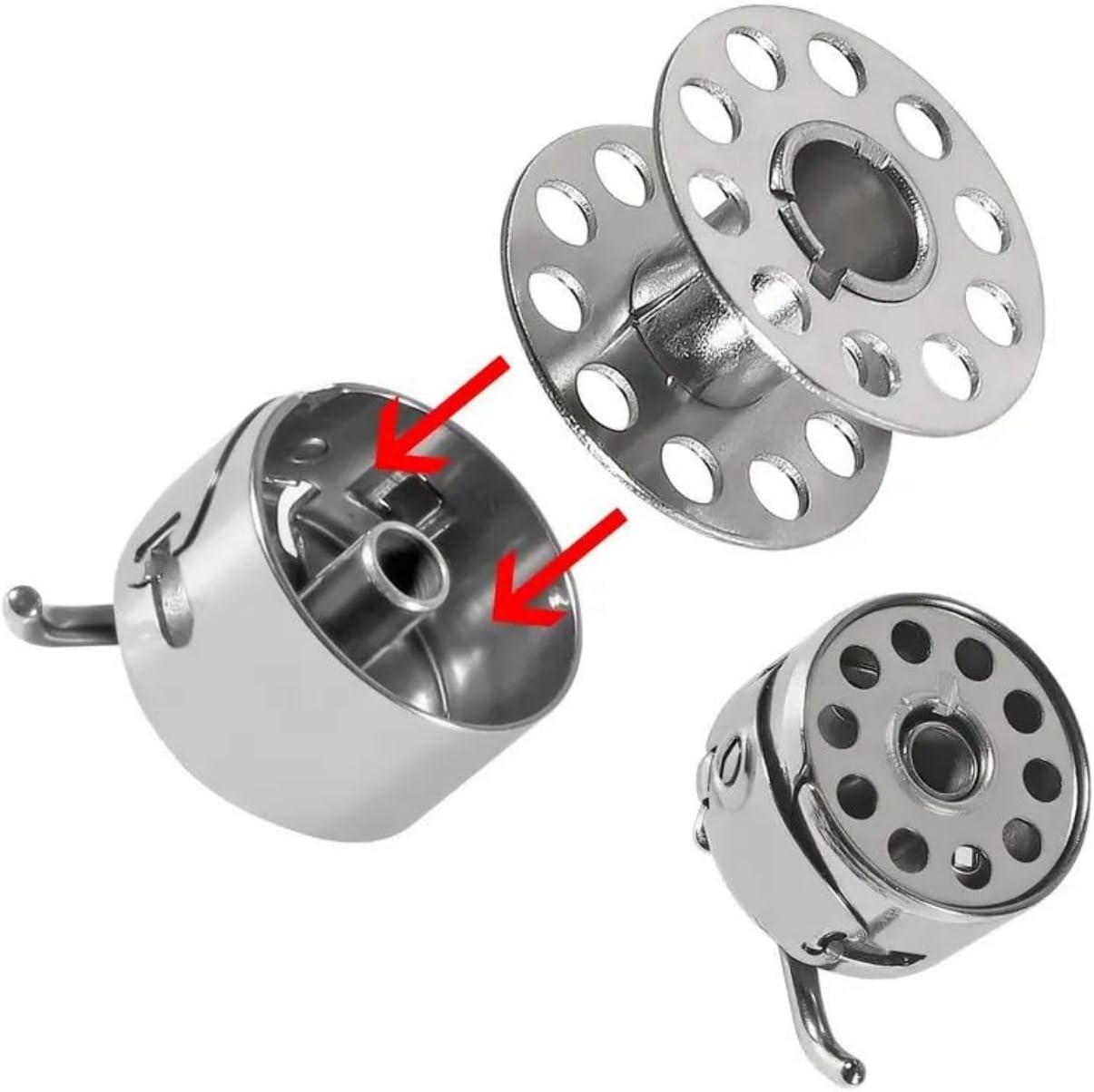 2 Bobbin Case And 8 Metal Bobb - огляд і ціна Embroidery Generator