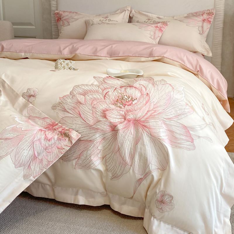 1000TC Egyptian Cotton Flowers - огляд і ціна Embroidery Quilt Cover