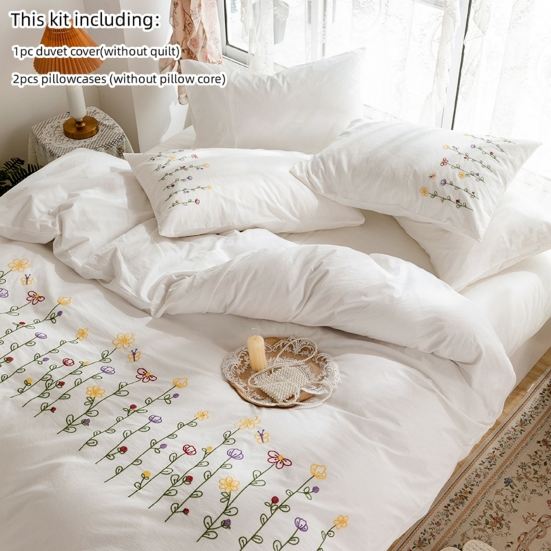 3pcs  Embroidery Duvet Cover S - огляд і ціна Embroidery Quilt Cover