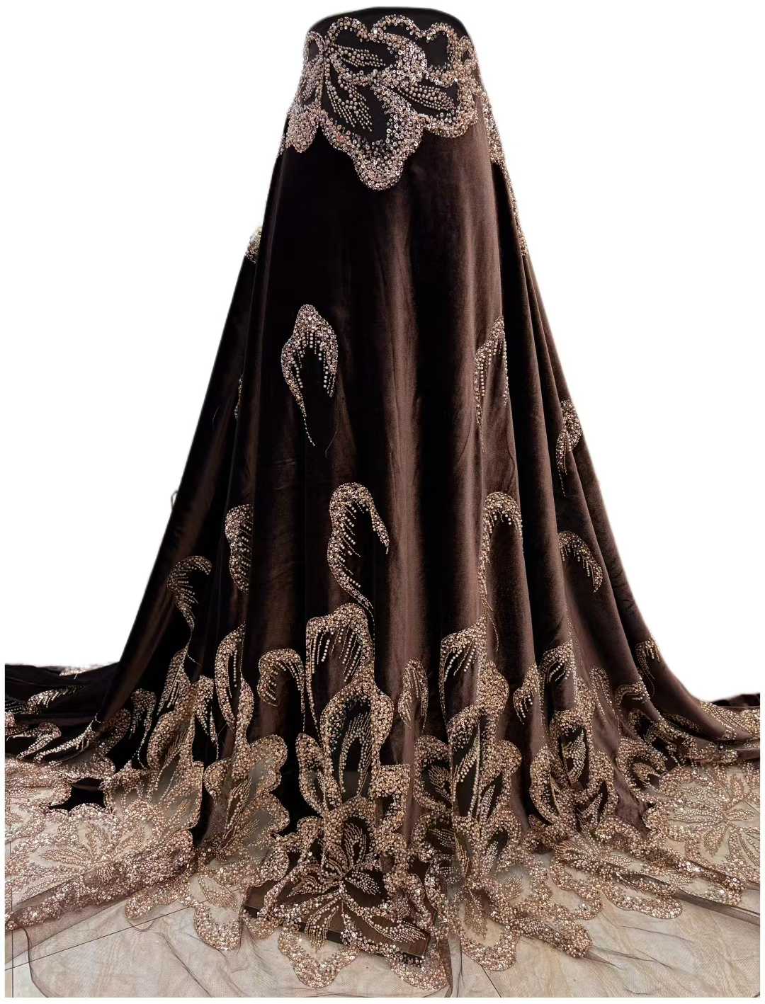 African Velvet Beaded Heavy La - огляд і ціна Embroidery Abaya