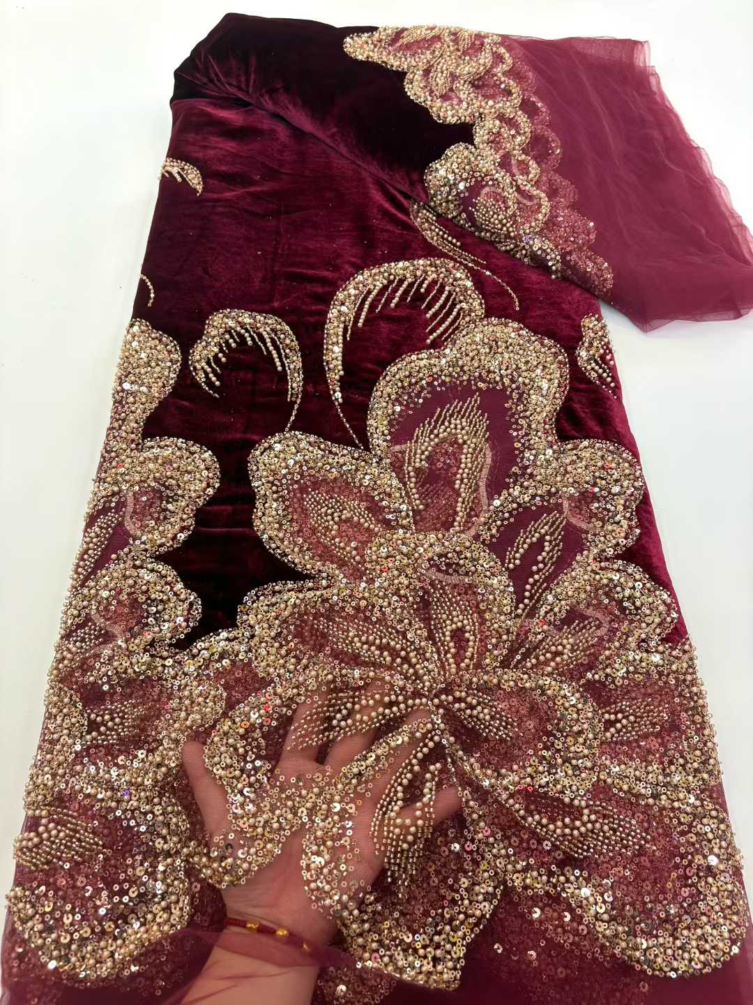 African Velvet Beaded Heavy La - огляд і ціна Embroidery Abaya