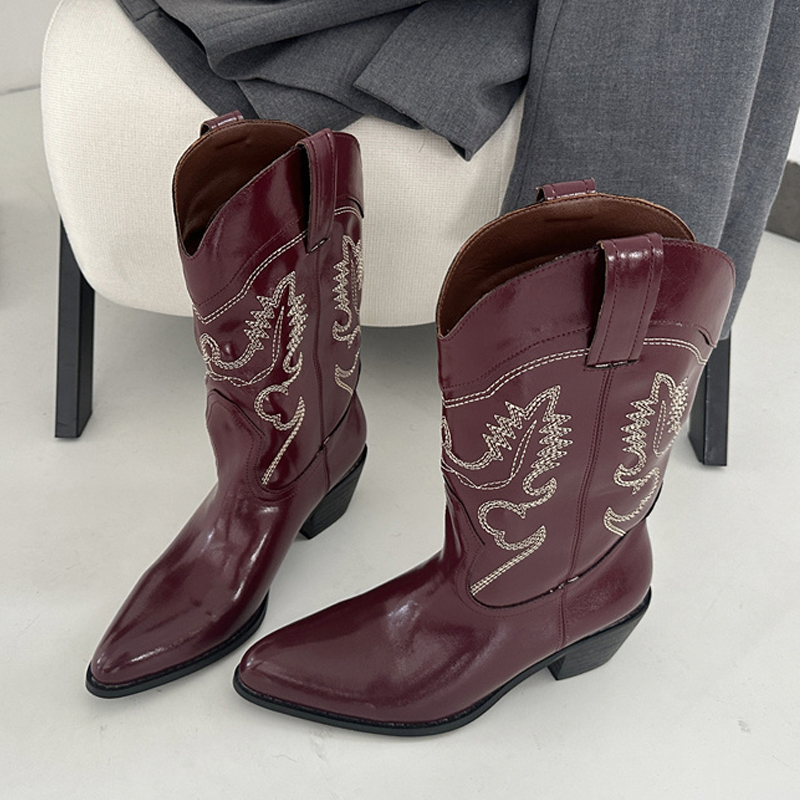 Liyke Designer Wine Red Leathe - огляд і ціна Embroidery Designer