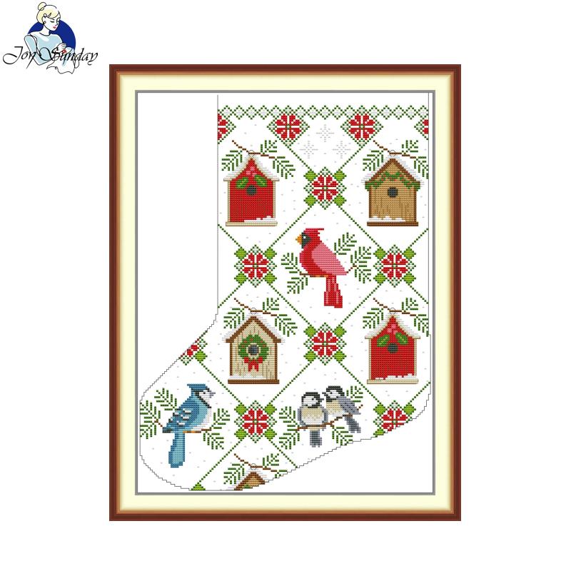 Joy Sunday Wholesale Cross Sti - огляд і ціна Embroidery Xmas Stocking