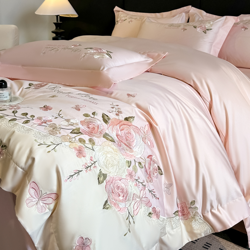 100% Cotton Bedding Set Luxury - огляд і ціна Embroidery Quilt Cover