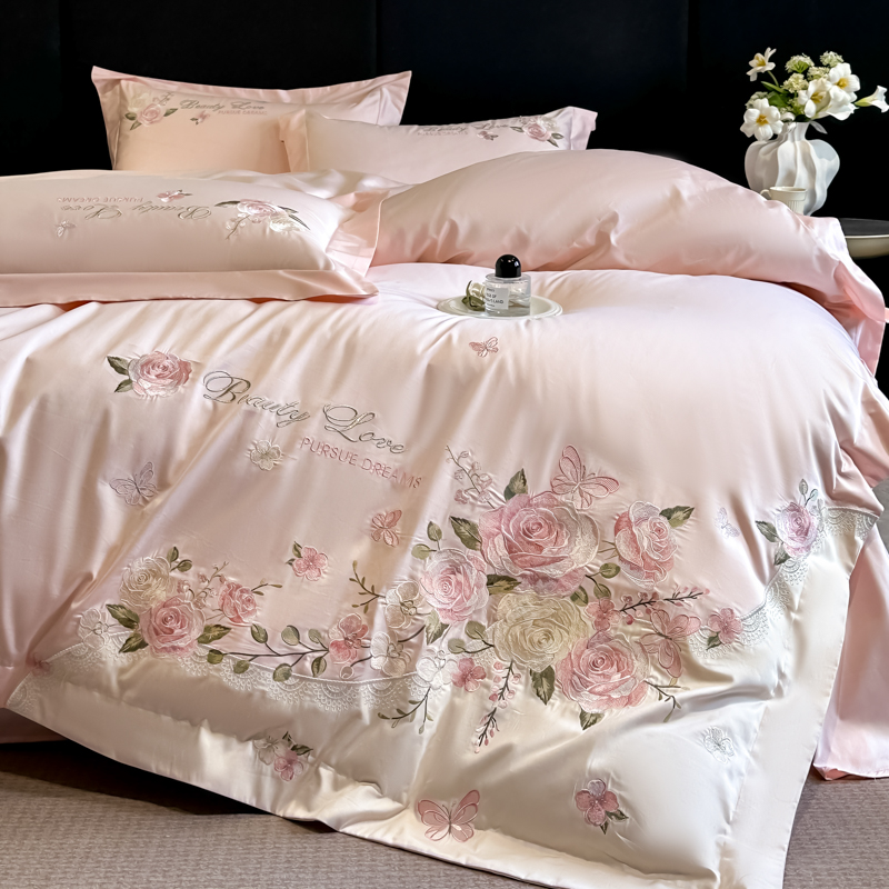 100% Cotton Bedding Set Luxury - огляд і ціна Embroidery Quilt Cover