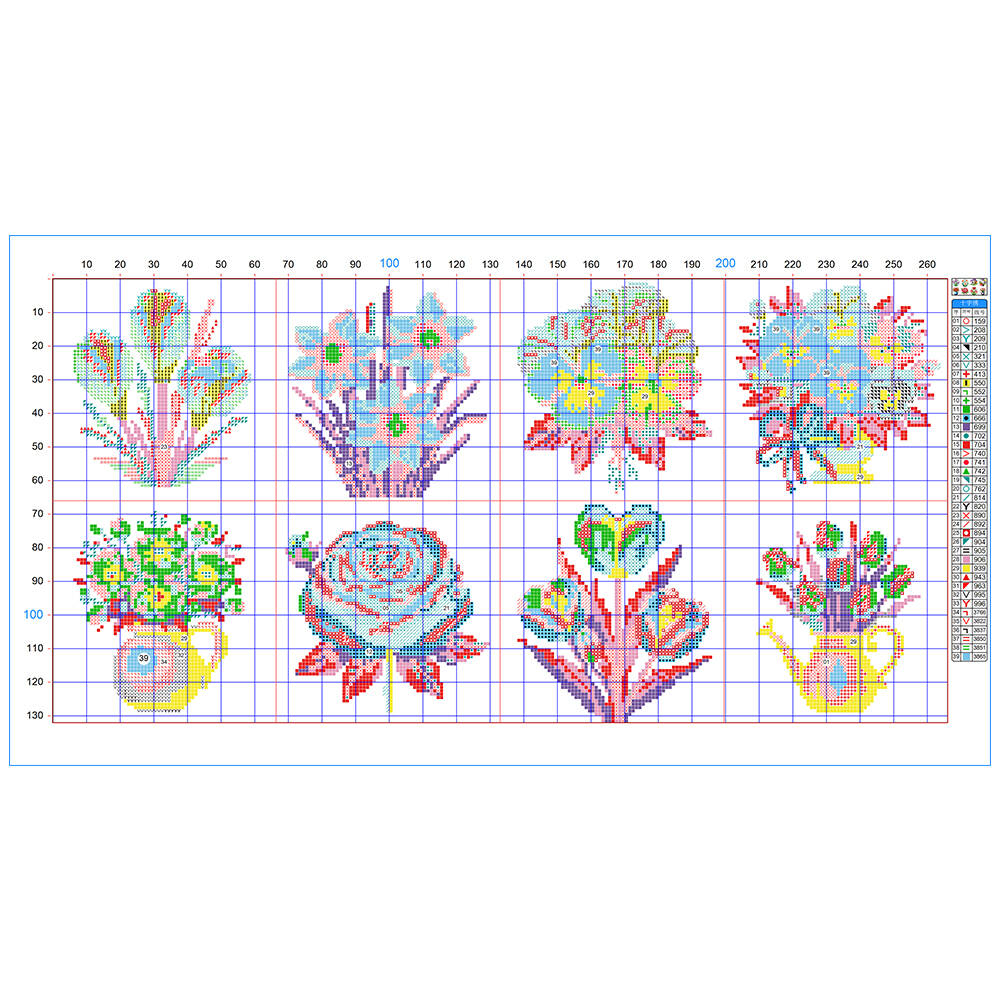 Evershine 8pcs Mini Flower Cro - огляд і ціна Embroidery X Stitch