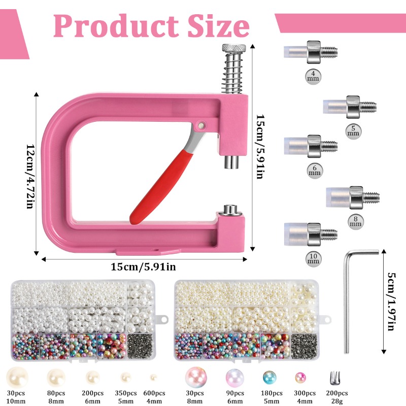 Hand Press Pearl Setting Tool  - огляд і ціна Embroidery Xpress