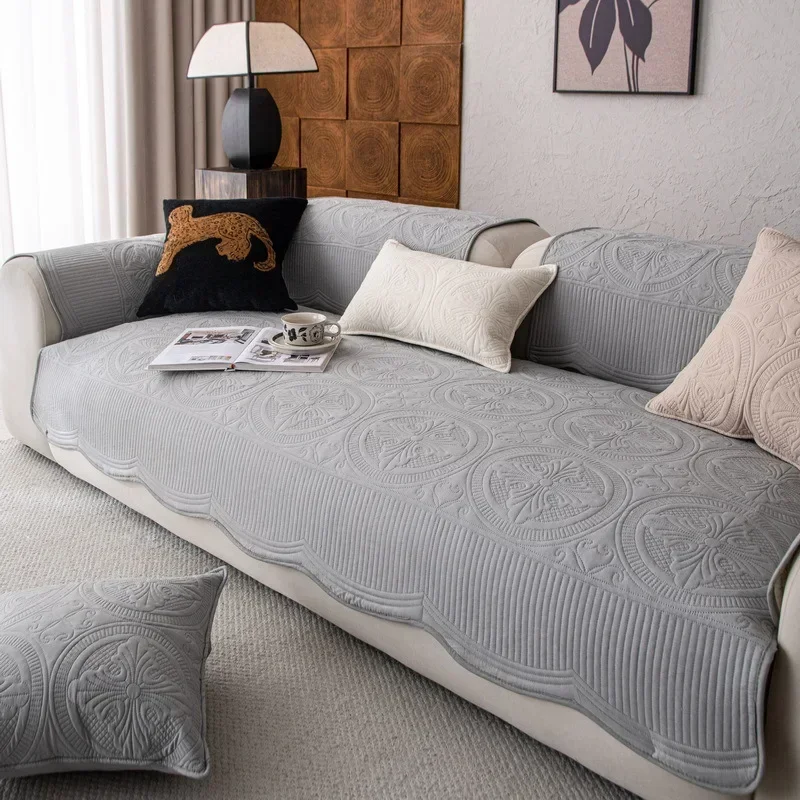 1pc Thicken Cotton Sofa Slipco - огляд і ціна Embroidery Quilt Cover