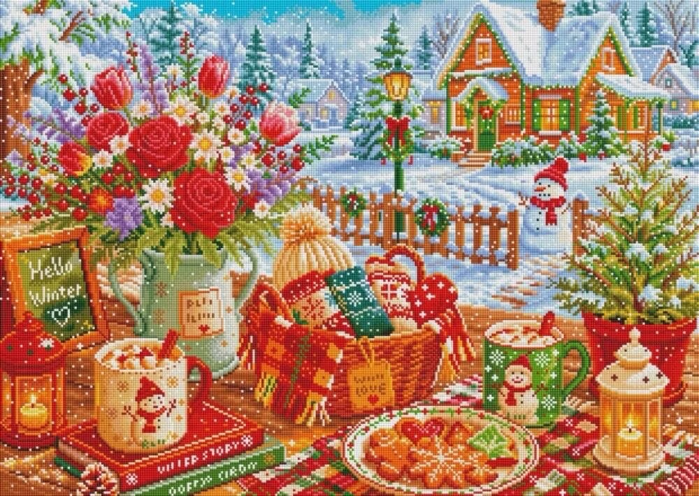9CT 14ct Winter Printed Kits C - огляд і ціна Embroidery X Stitch
